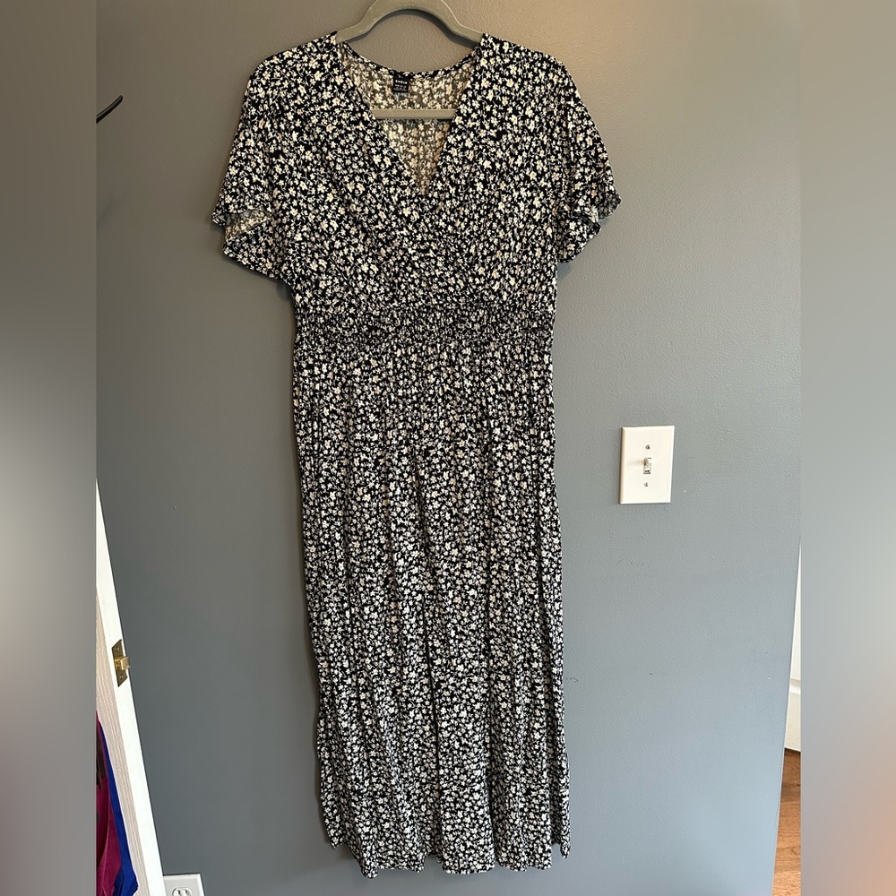 Floral Print Midi Dress